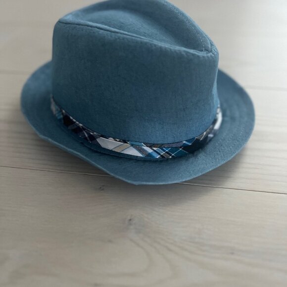 Toby NYC Kids Boys Blue Fedora Hat - Picture 2 of 3
